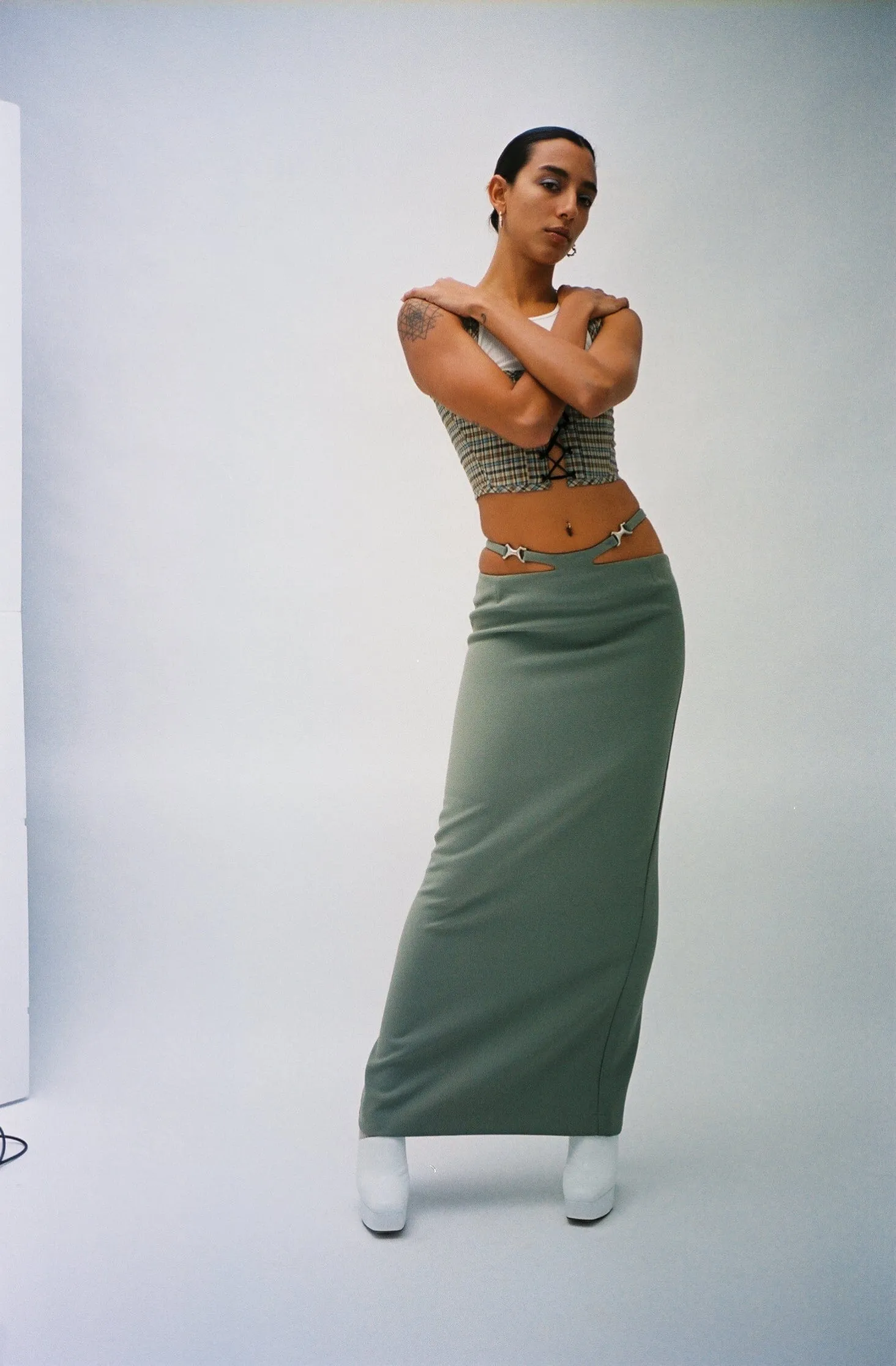 Khaki Frida Skirt
