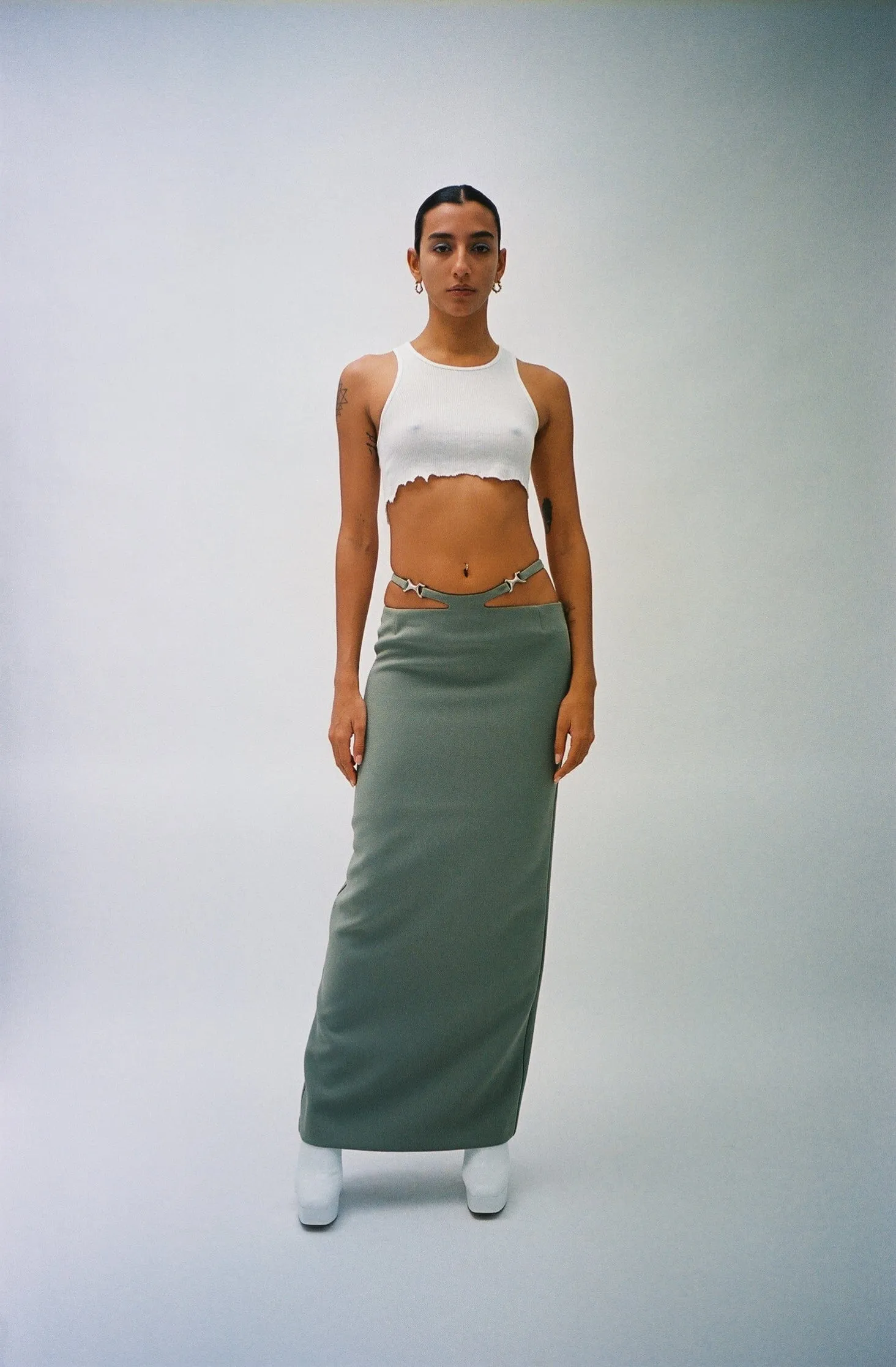 Khaki Frida Skirt