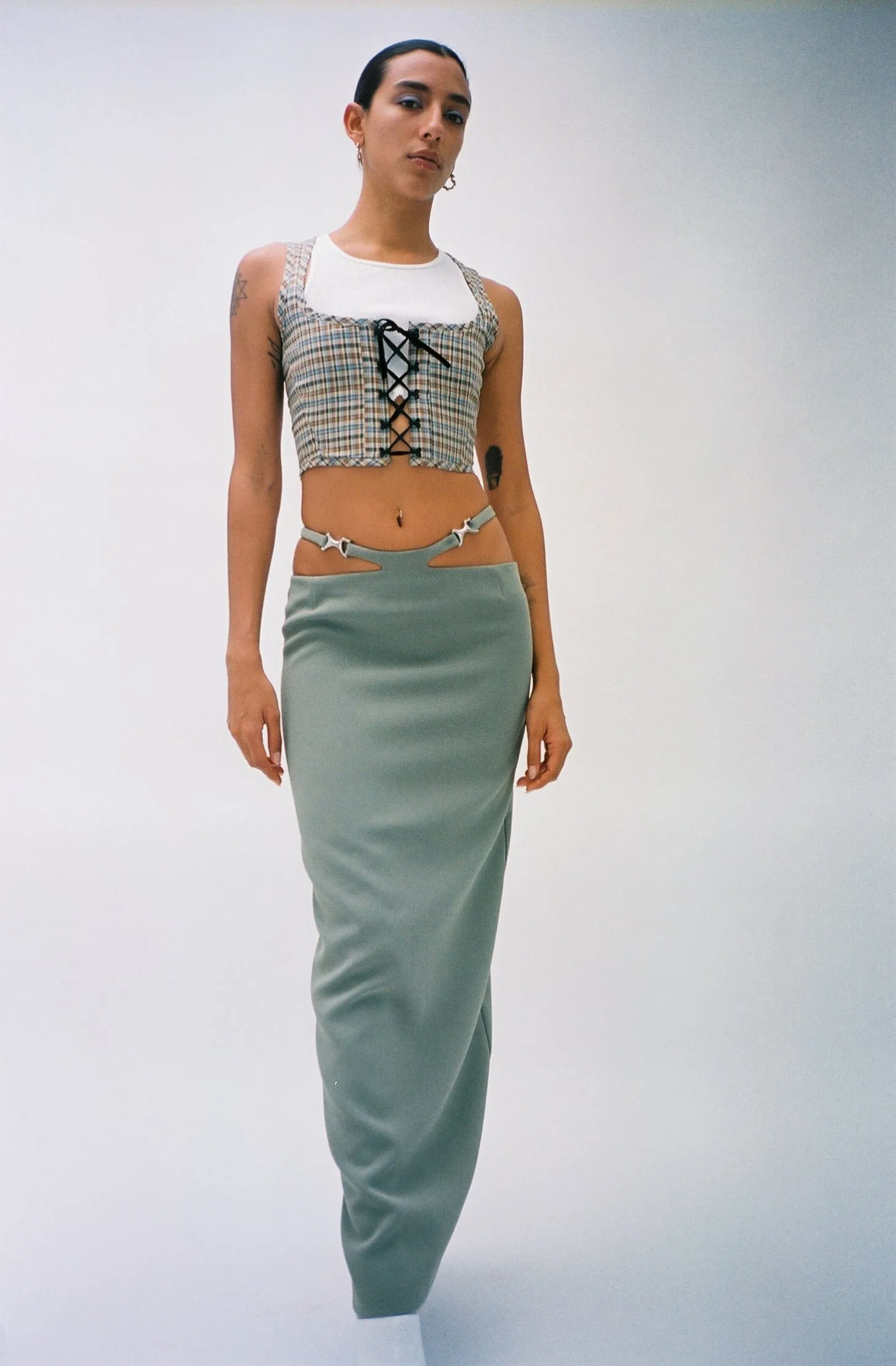 Khaki Frida Skirt