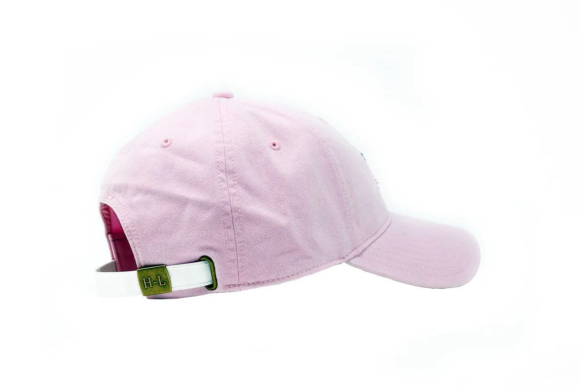 Kid's Needlepoint Hat - American Flag Pink