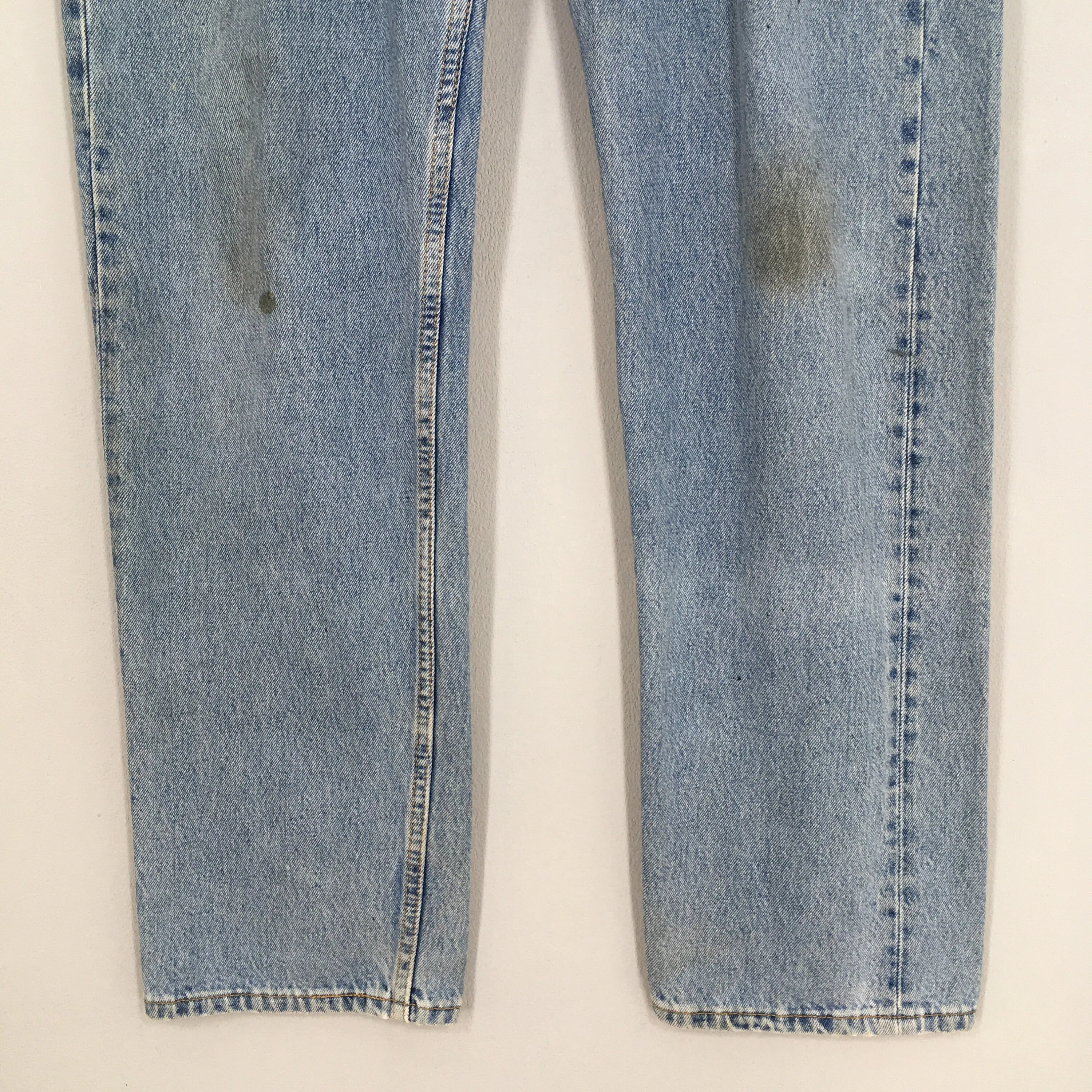 Levi's 501 Faded Dirty Light Wash Jeans Size 34x31