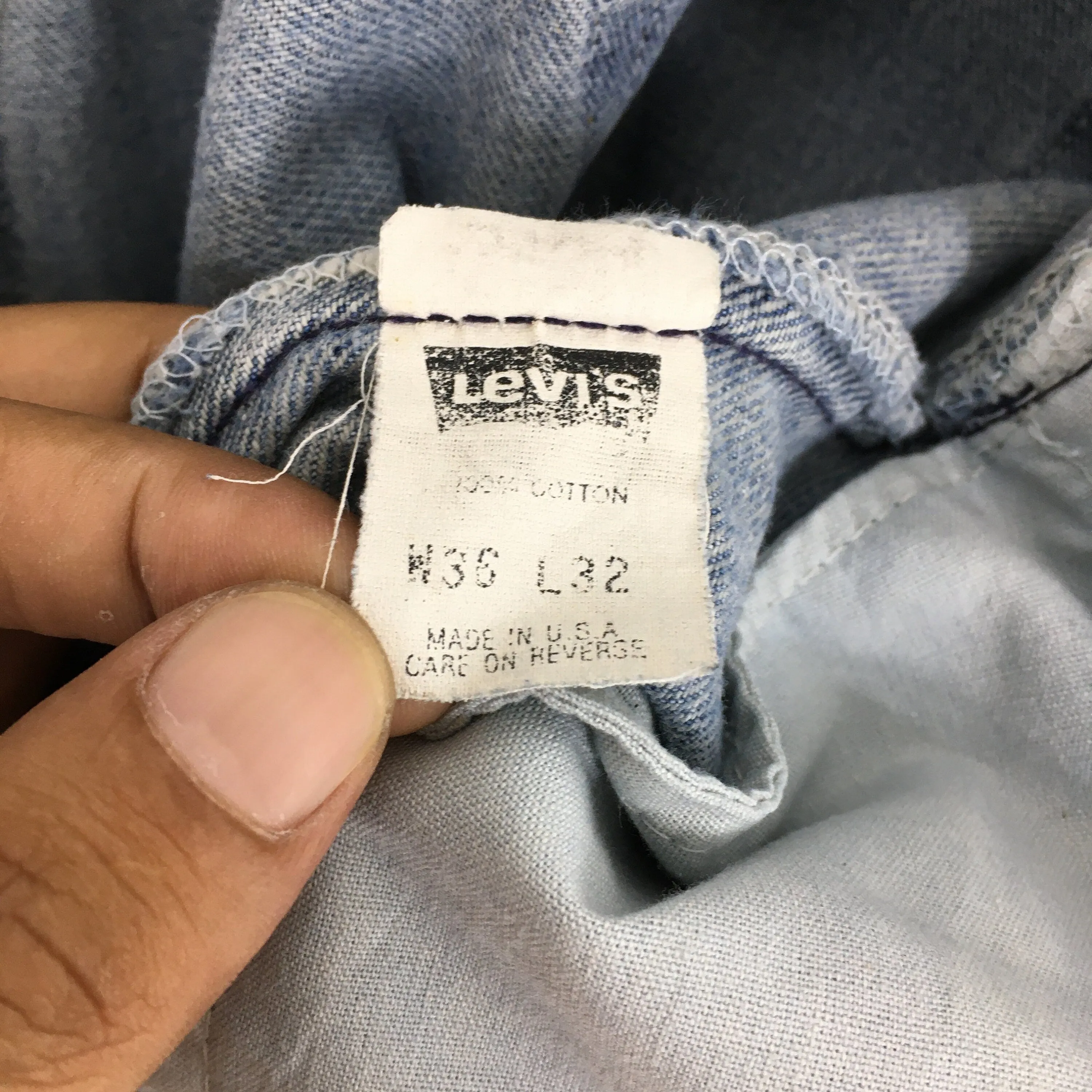 Levi's 501 Faded Dirty Light Wash Jeans Size 34x31