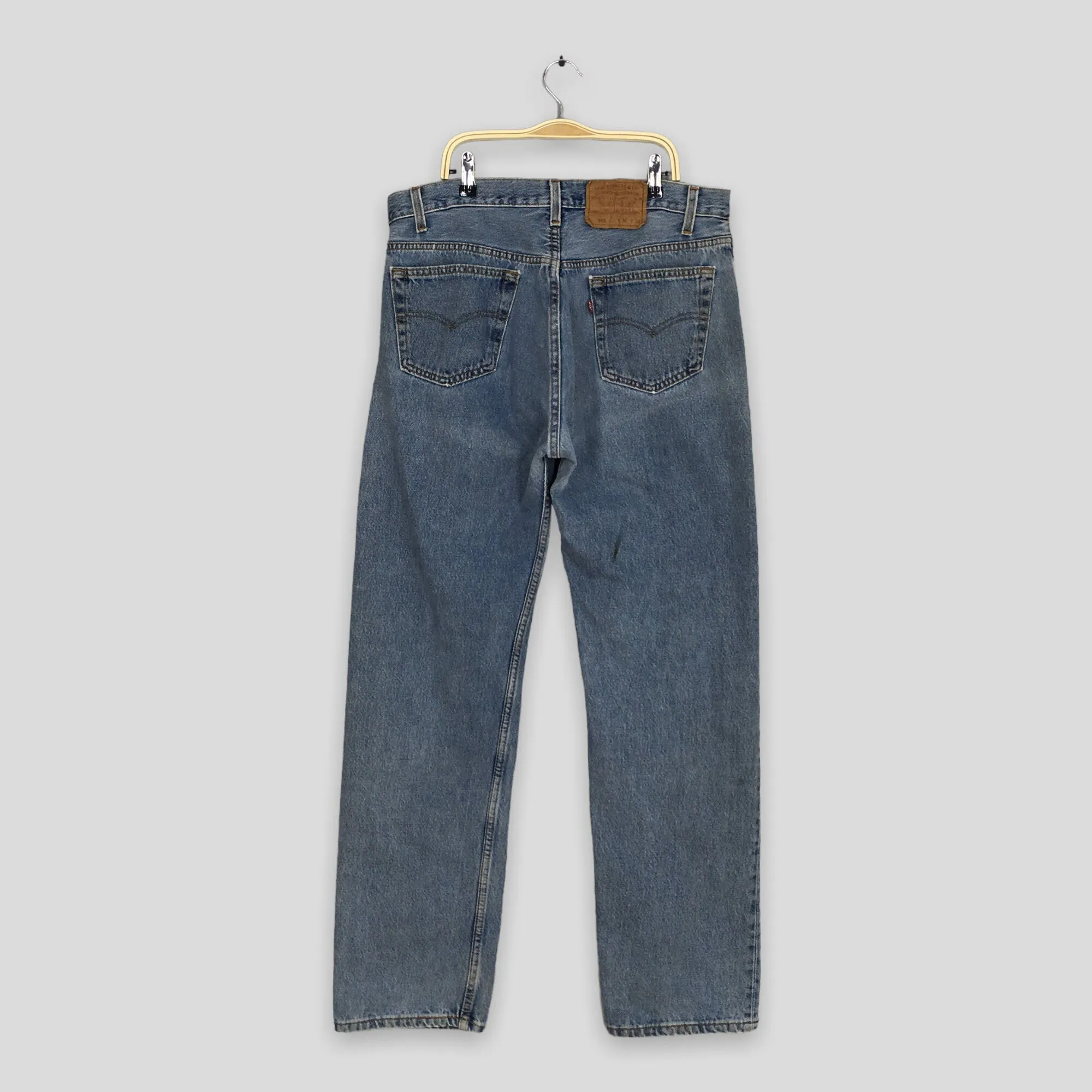 Levi's 501 Faded Dirty Light Wash Jeans Size 34x31
