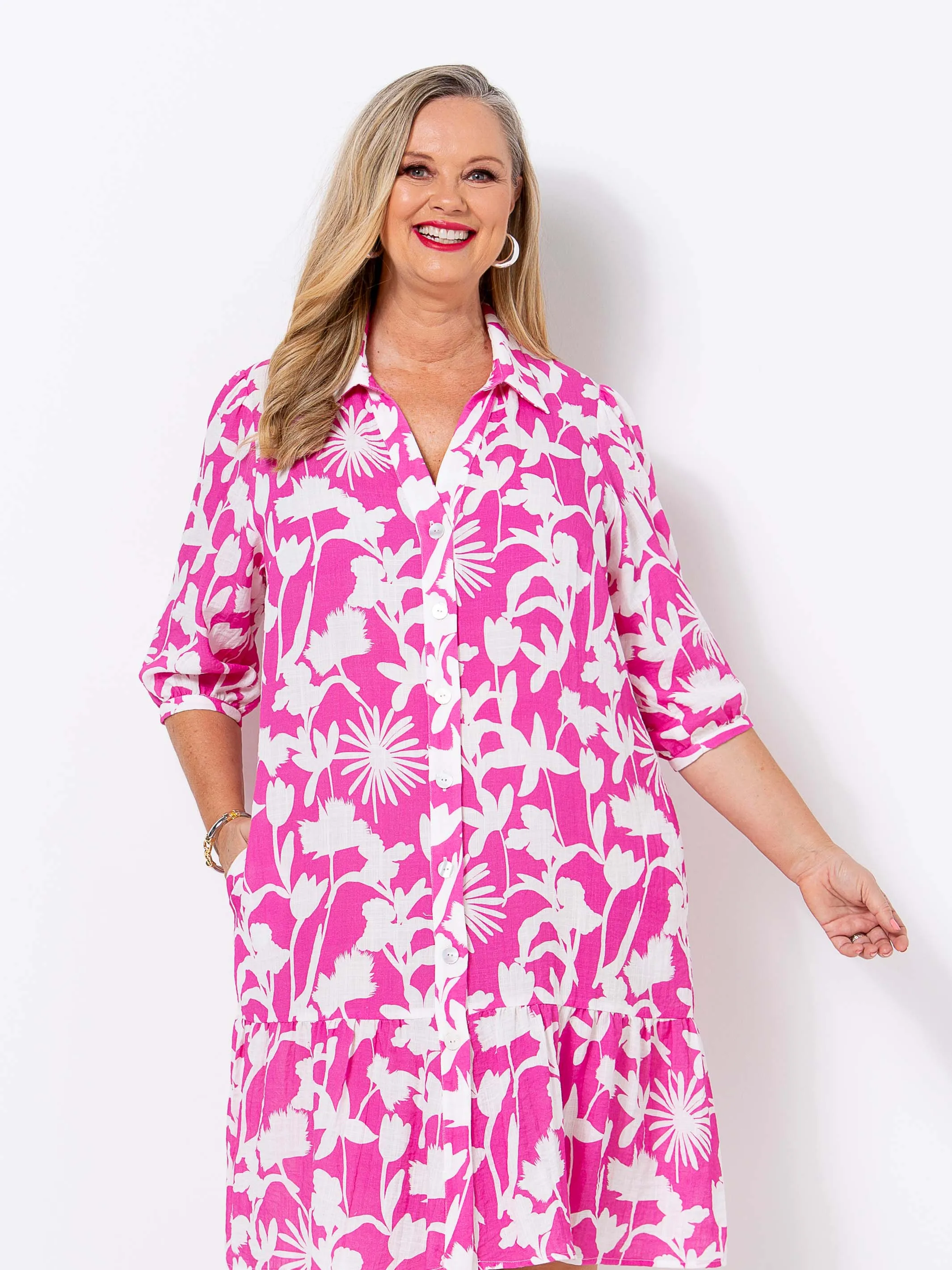 Lollypop Pink Mono Dress