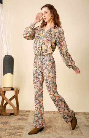McKenzie Flared Jersey Pants