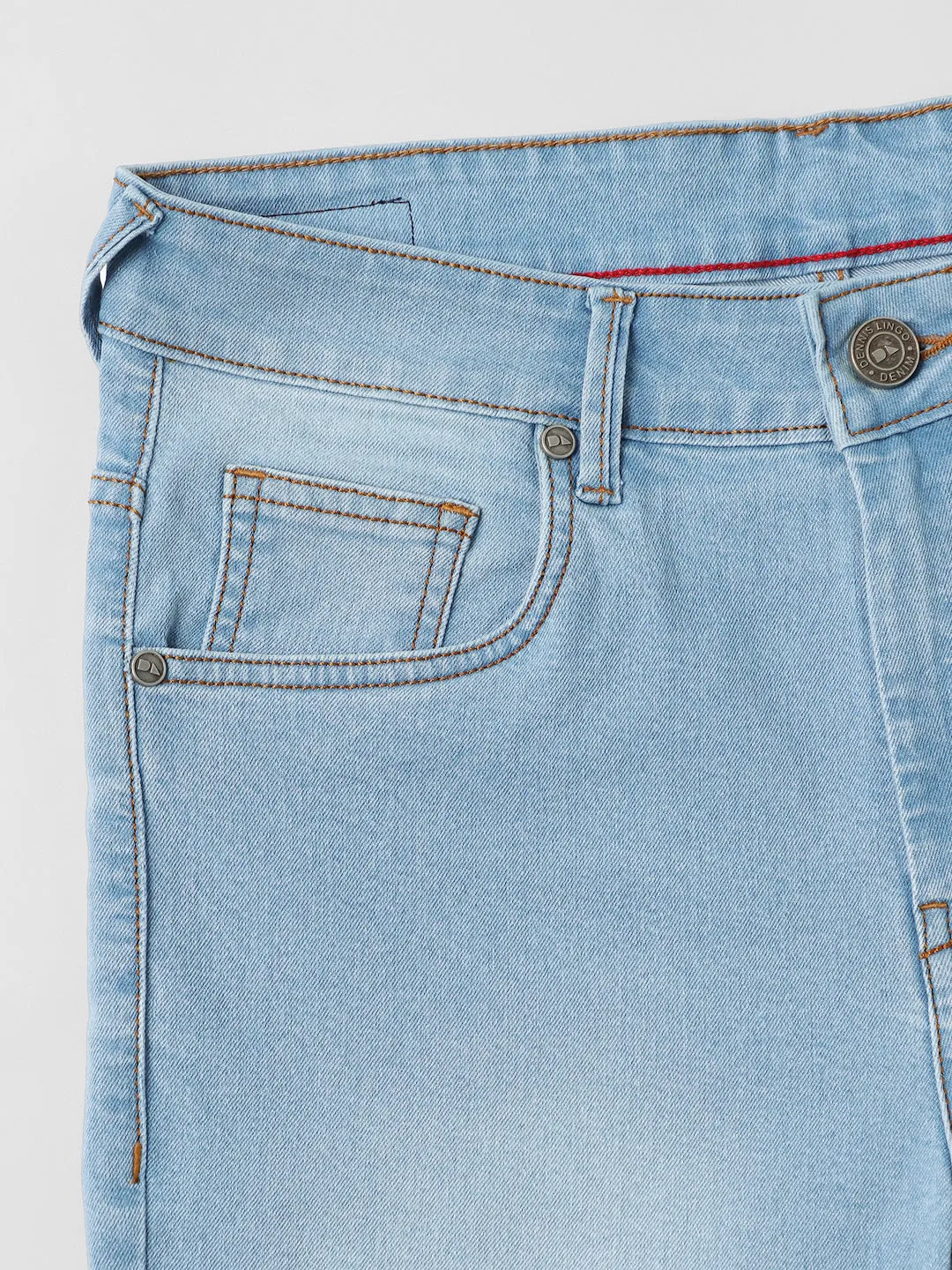 Men's Blue Slim Fit Light Fade Stretchable Jeans