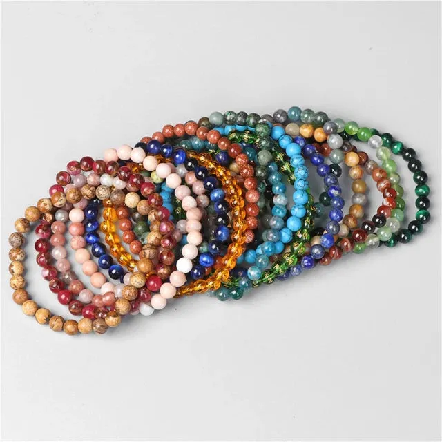 Natural 8mm Crystal Bracelet Set