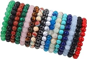 Natural 8mm Crystal Bracelet Set