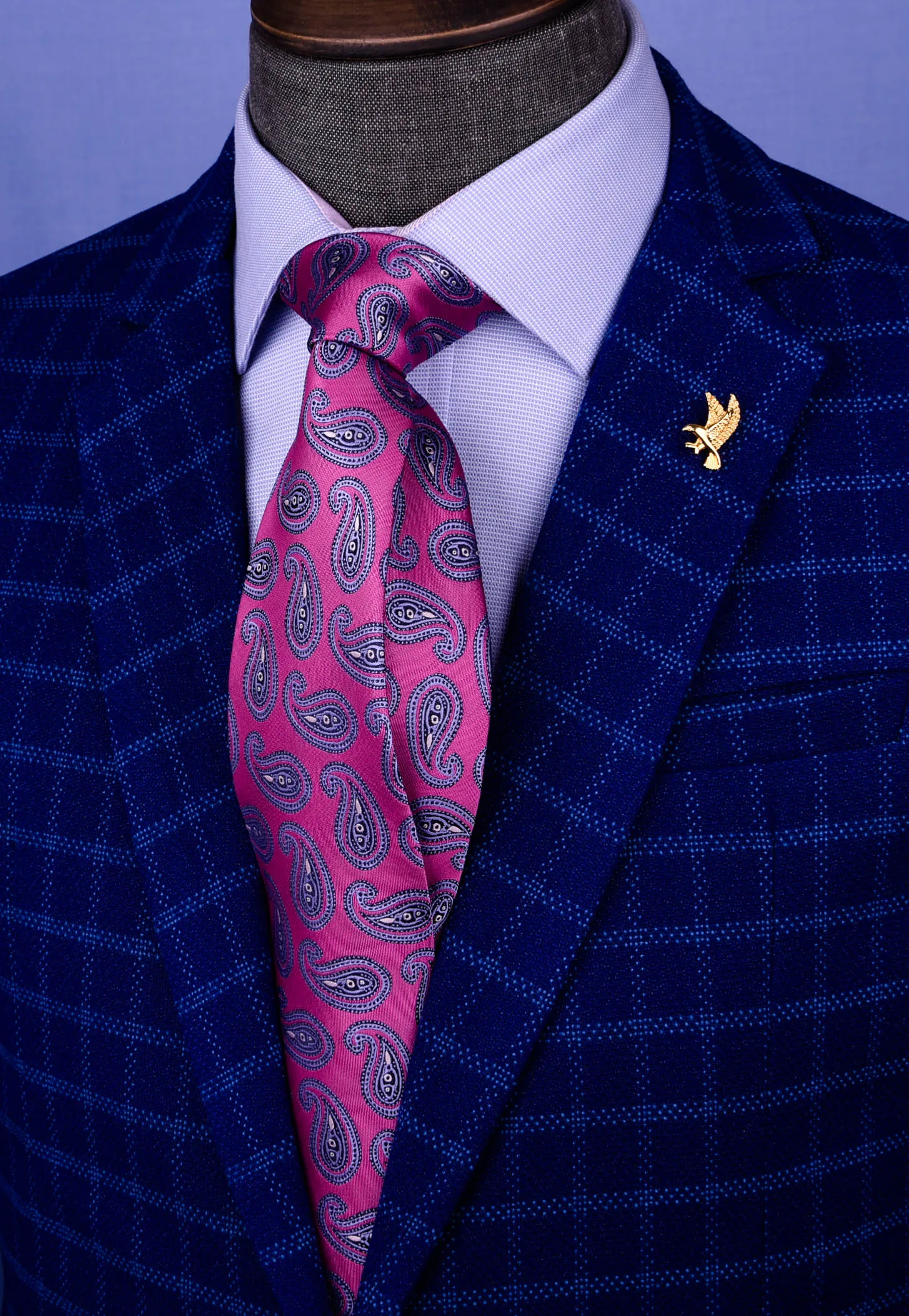 Pink Paisley Wedding Designer Unique Business 3.15" Tie Celebration Fashion