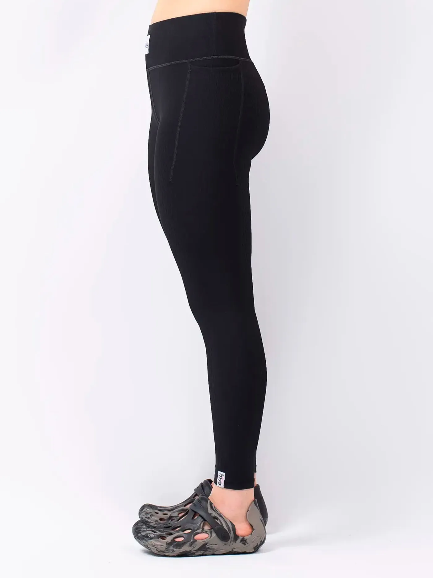 Pocket Rib Tights Black Base Layer