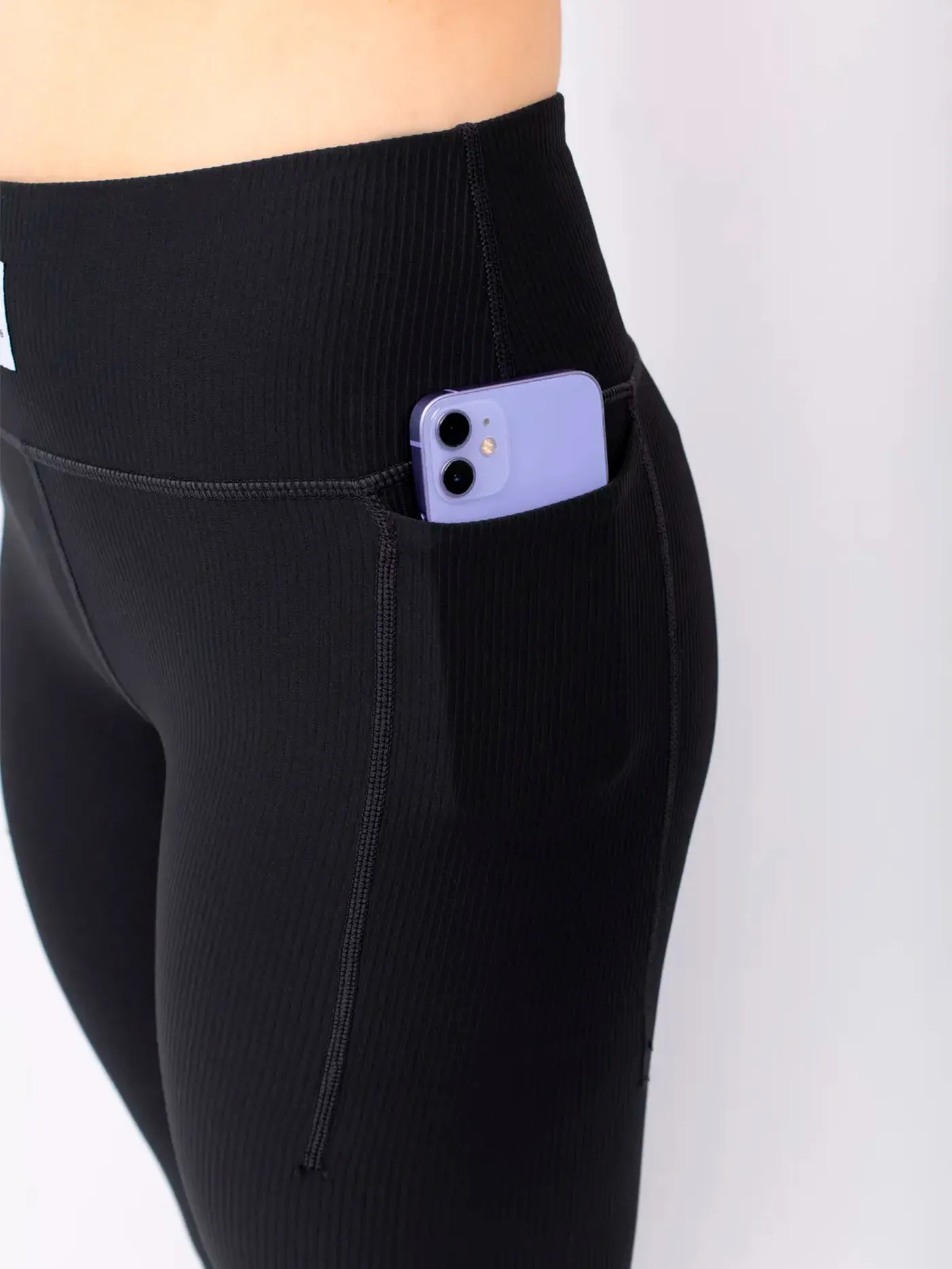 Pocket Rib Tights Black Base Layer