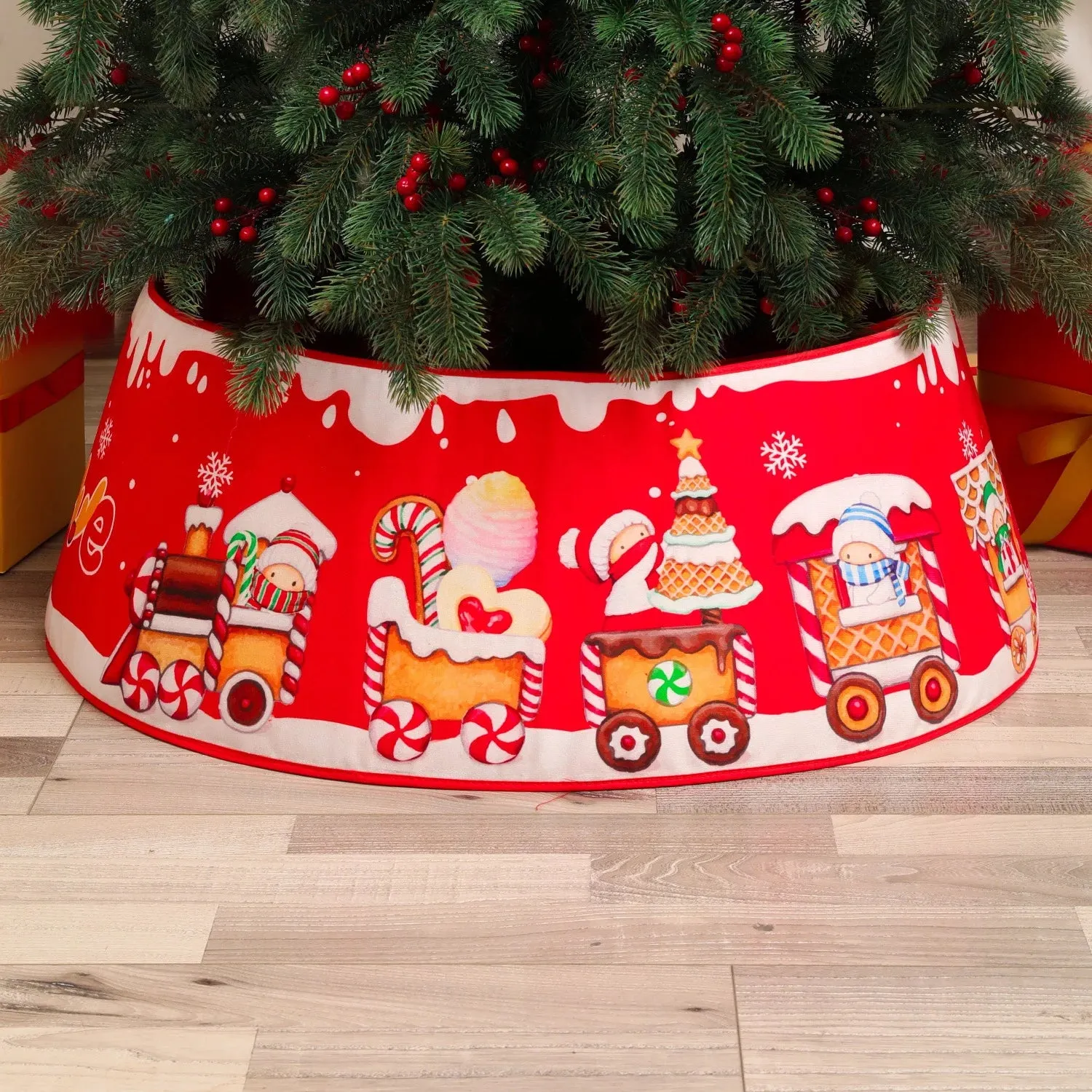Printed Christmas Tree Skirt  