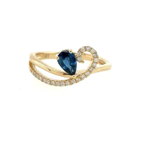 Sapphire and Diamond Fashion Ring