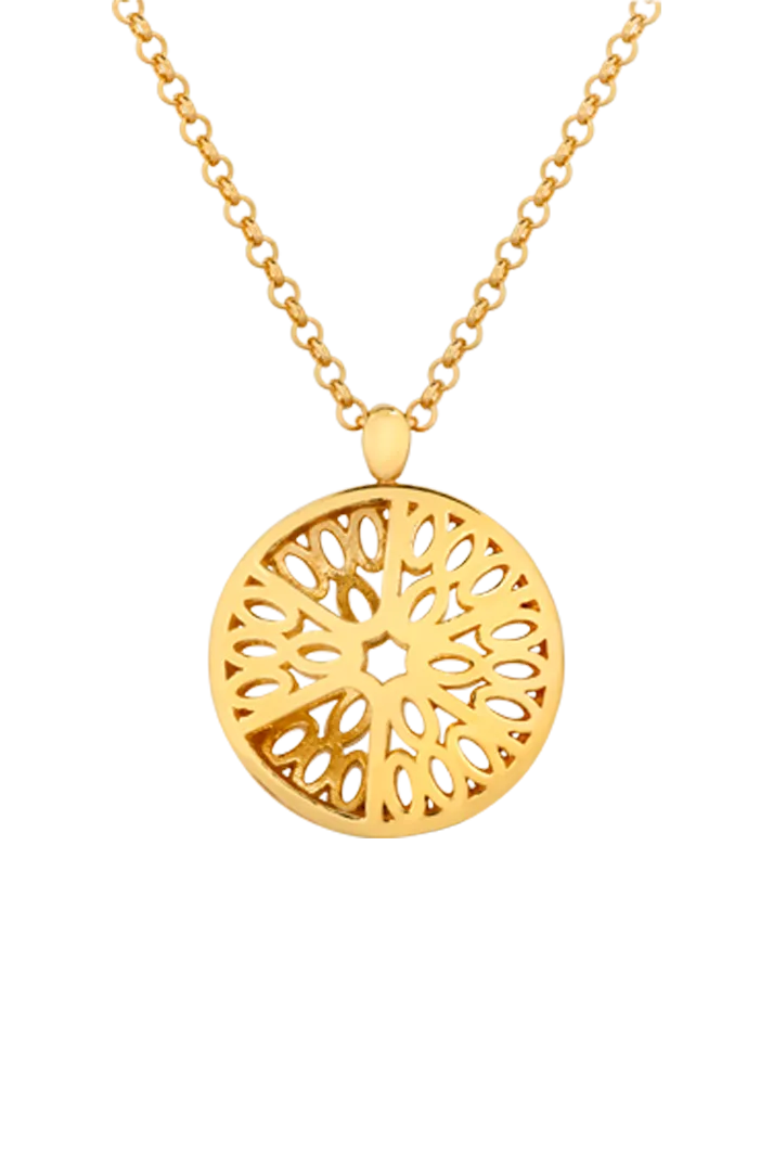 Seville Segment Pendant, Gold