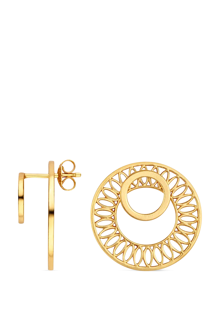 Seville Slice Earrings, Gold