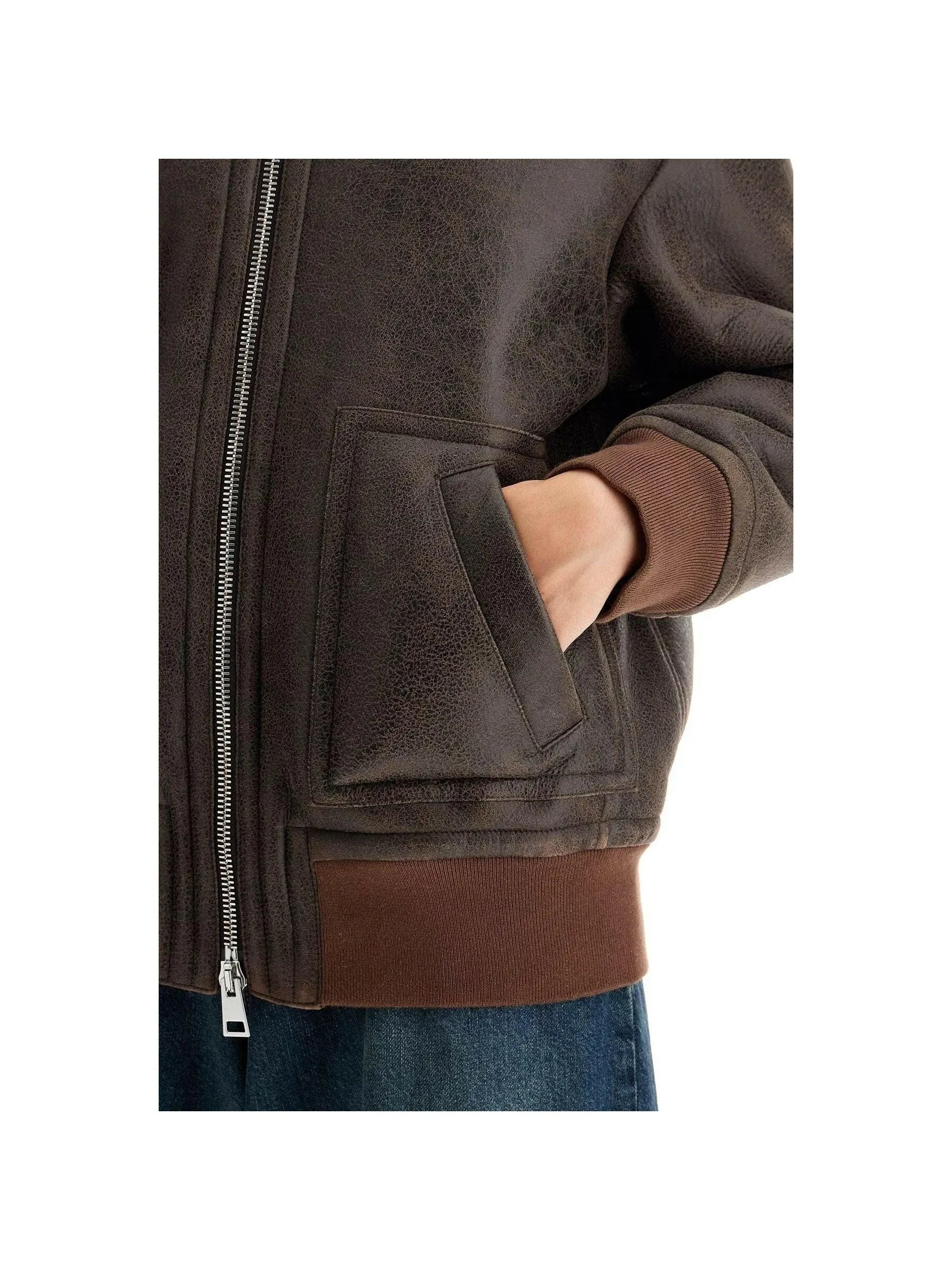 Shearling Bomber Jacket