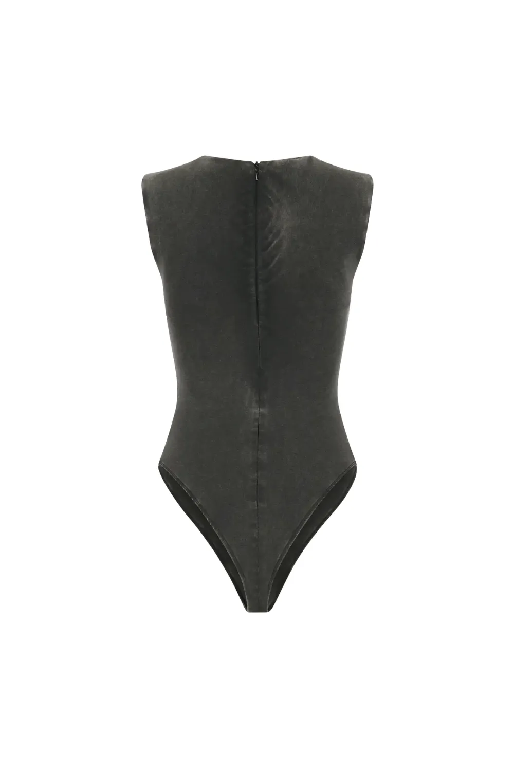 Sleeveless Bodysuit | Washed Black