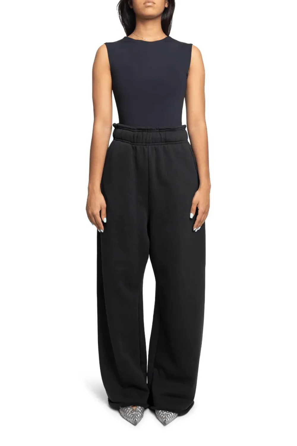 Sleeveless Bodysuit | Washed Black