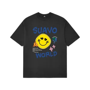 SMILEY T-SHIRT - BLACK
