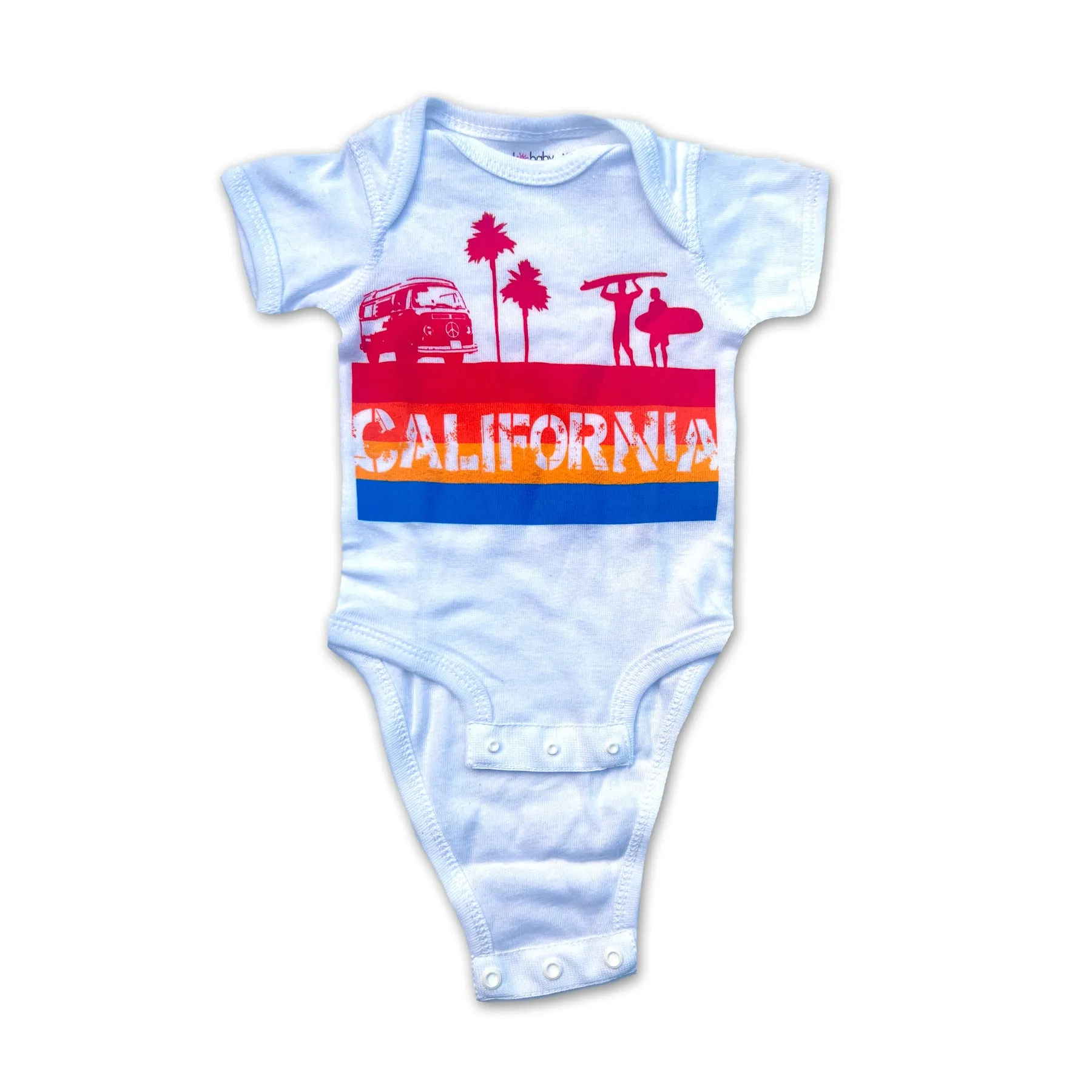 Sol Baby California 4-Color Stripe Bodysuit