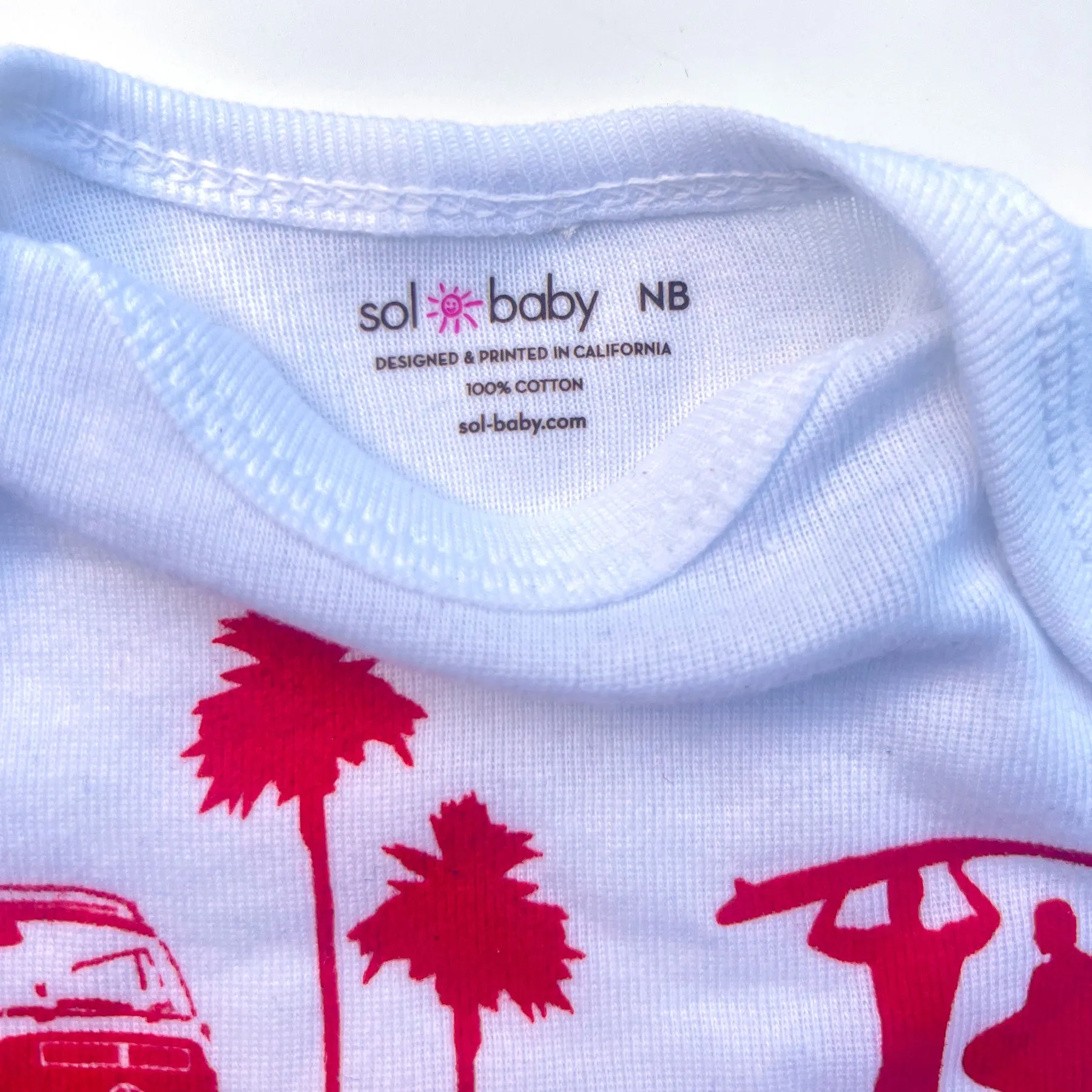 Sol Baby California 4-Color Stripe Bodysuit
