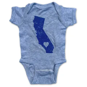 Sol Baby California Love Grey/Navy Bodysuit