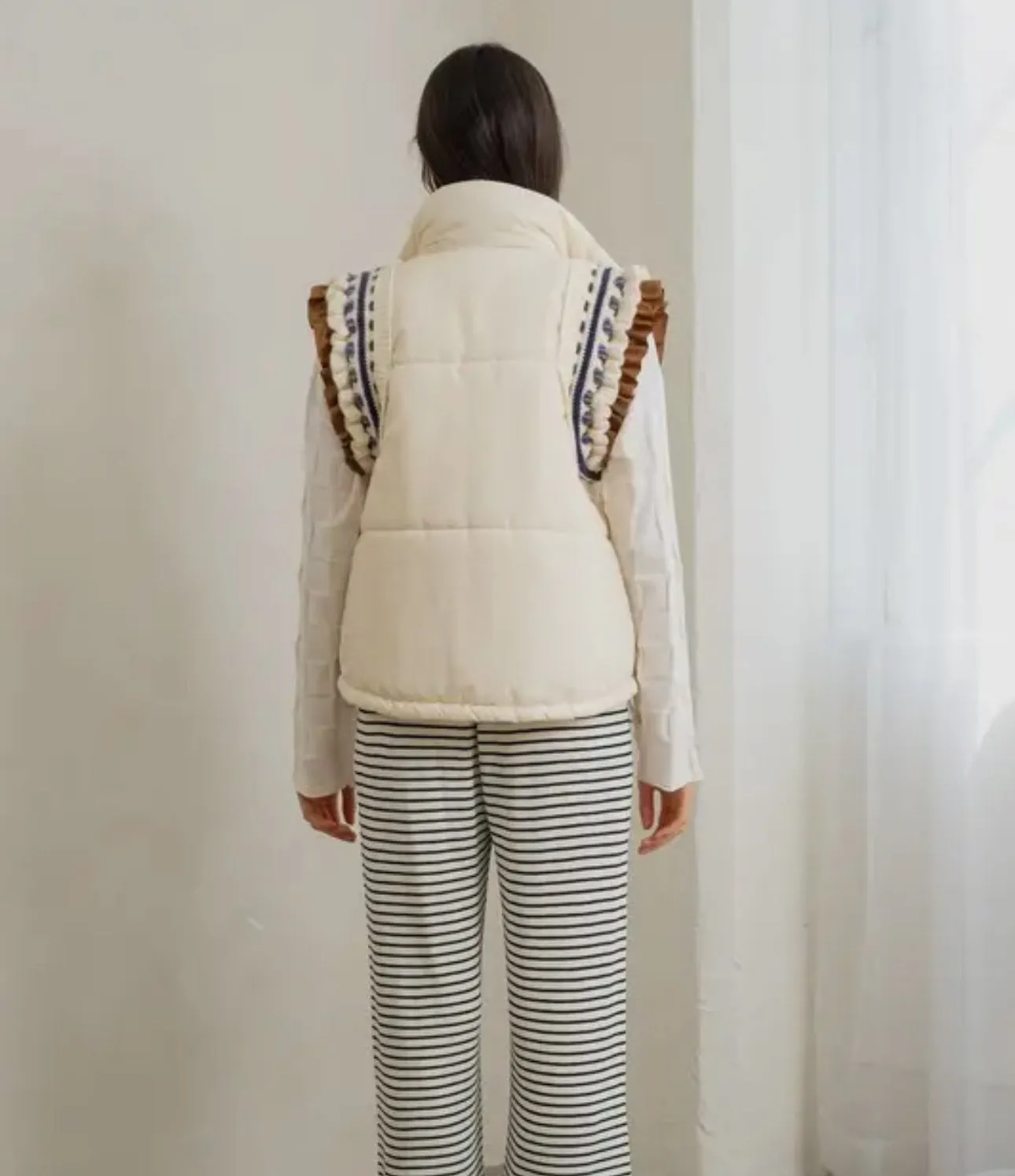 Sweetly Stitched Puffer Vest