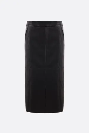 Taylor nappa pencil skirt