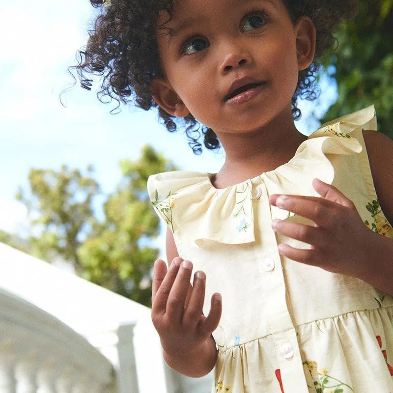Toddler/Kid Girl's Sleeveless Floral Fashion Design Dress