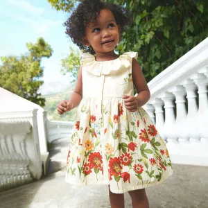 Toddler/Kid Girl's Sleeveless Floral Fashion Design Dress