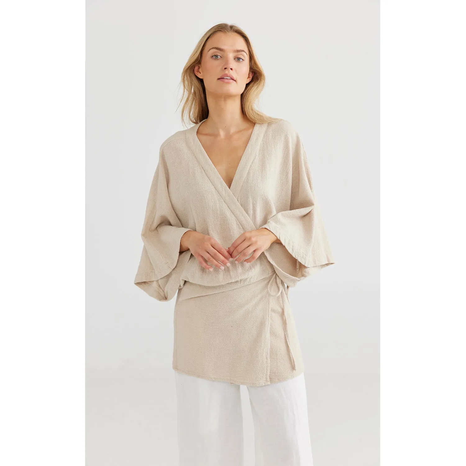 Top Sumba Overshirt - Natural Gauze
