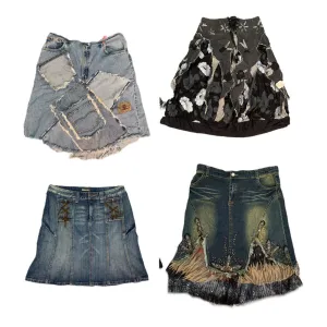 Unique Mix and Maxi Denim skirts (RX-359)
