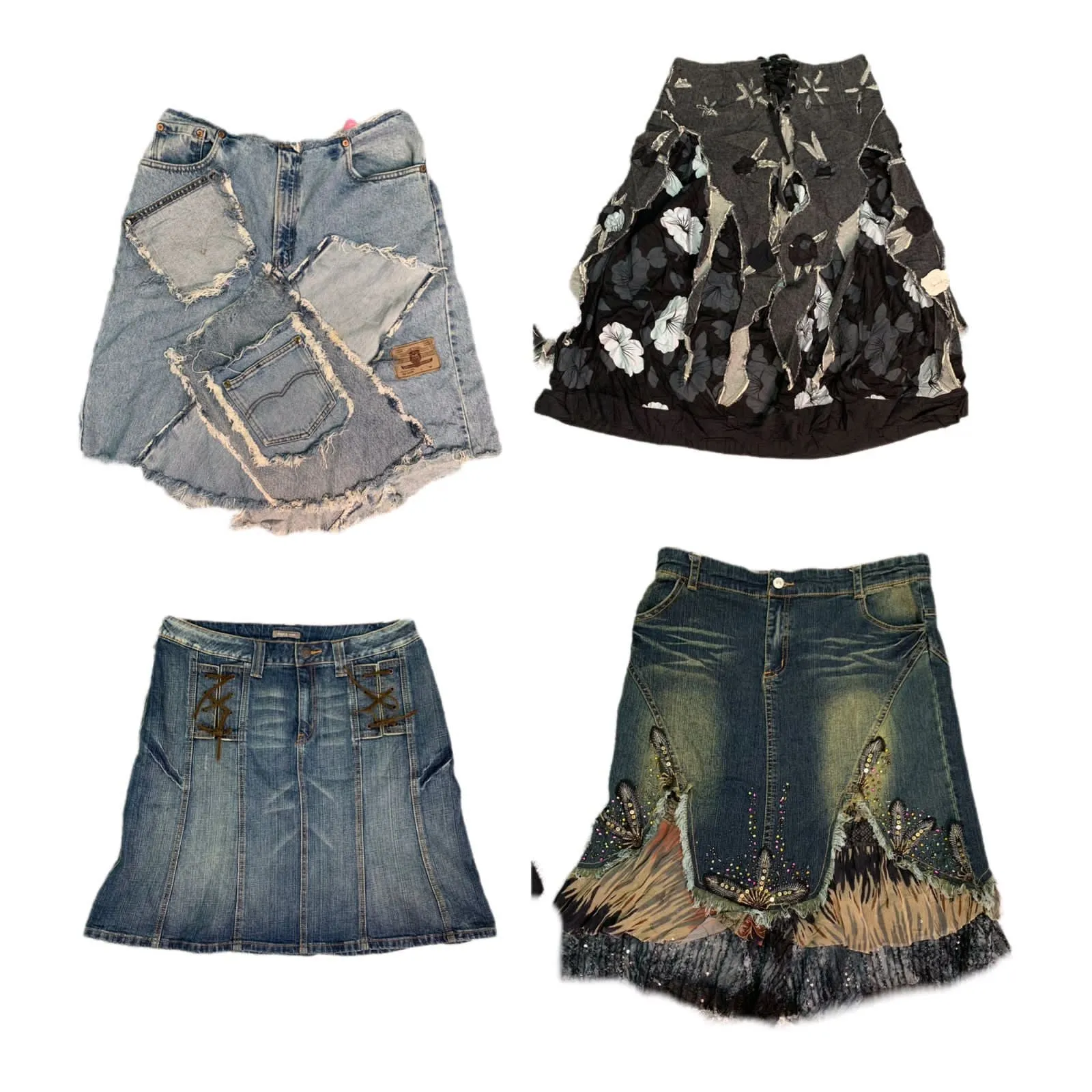 Unique Mix and Maxi Denim skirts (RX-359)