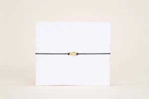 VITAMIN Gold Thread Bracelet Black Lock (14K)