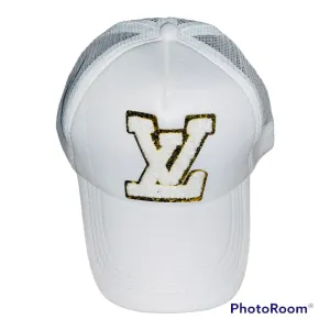 White Monochromatic Trucker Hat