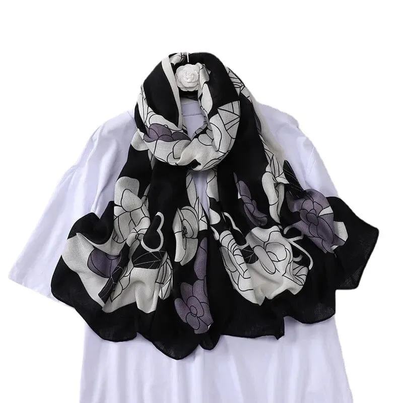 Women's Printed Design Classic Stoler