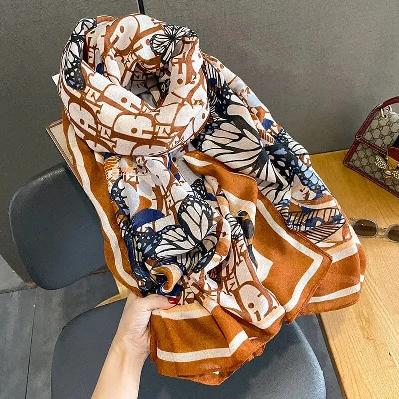 Women's Printed Design Classic Stoler